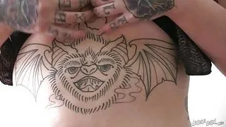 Gothic Girls Show Off Their Tats